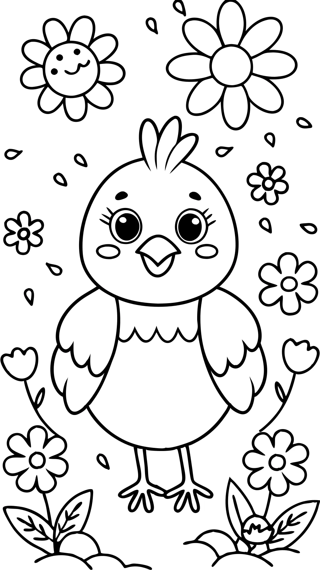 chick coloring pages